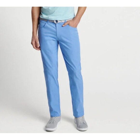 Peter Millar Performance 5-Pocket Seasonal Pants Blue ( 38 ) - Picture 1 of 3